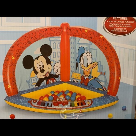 Mickey Mouse Kids Ball Pit with 50 Balls and Music Feature    - Picture 4 of 9
